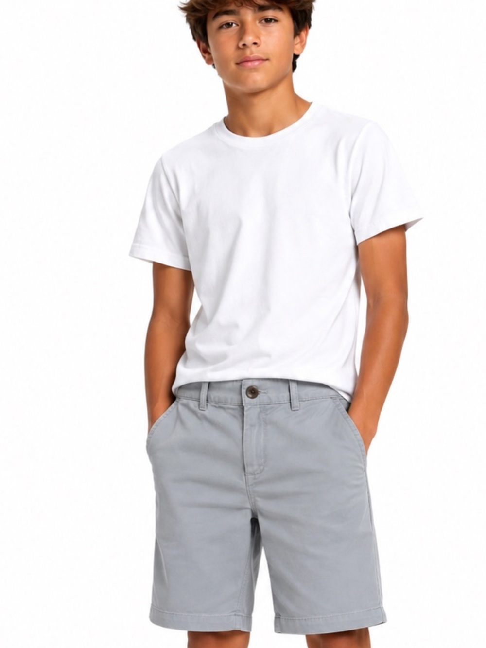 The Children’s Place Boy’s Cotton Gray Shorts Size 14